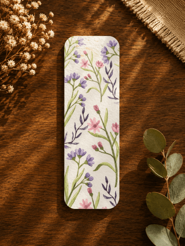 Lavender Floral Bookmark
