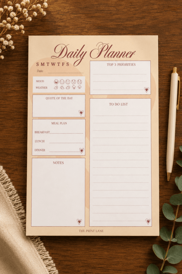 Coffee Hearts Daily Planner