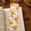 Yellow Floral & Honey Bee Bookmark Book Yellow Floral and Honey Bee Bookmark
