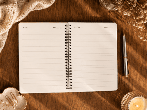 Green Gingham A5 Notebook