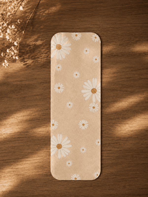 Peach Floral Bookmark
