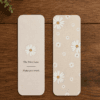 Peach Floral Bookmark