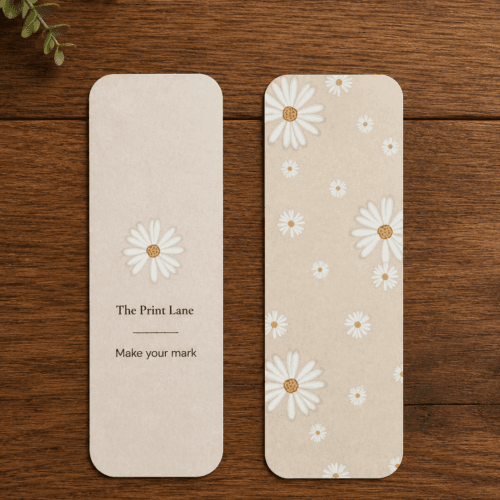 Peach Floral Bookmark