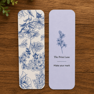 Blue Floral Bookmark