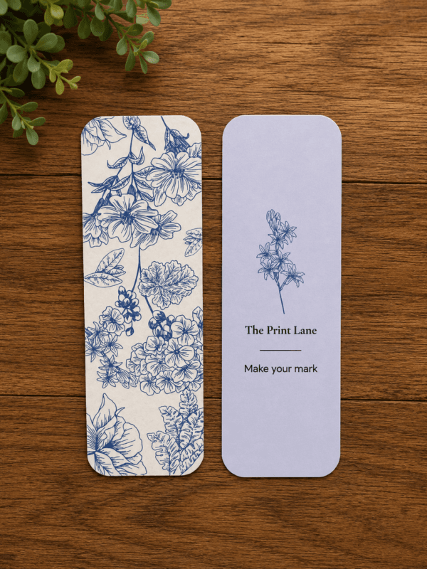 Blue Floral Bookmark Blue Floral Bookmark