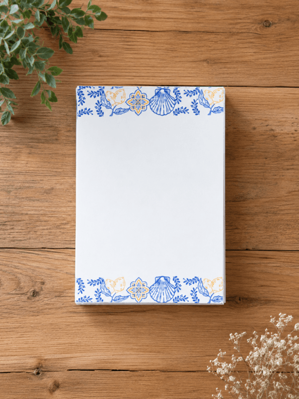Blue Mediterranean A7 Notepad Blue Mediterranean A7 Notepad