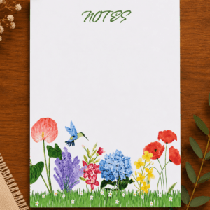 Floral A5 Notepad