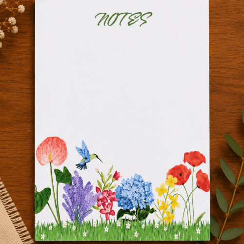 Floral A5 Notepad