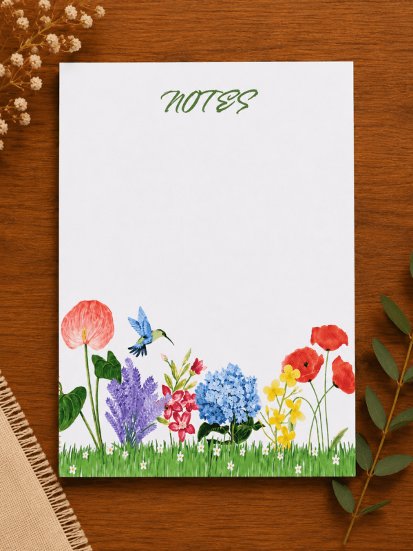 Floral A5 Notepad Floral A5 Notepad